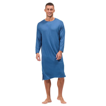 Modal Long Nightshirt - Relaxed Fit with Long Sleeves