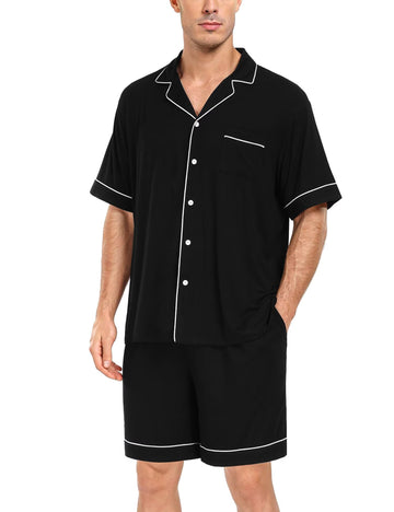 Modal Couple Pajamas - Button-Down Short Set