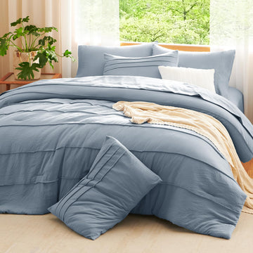 Pinch Pleat Comforter - 7-Piece Boho Set